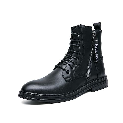 

Men's Boots Casual Classic Daily Office Career PU Booties / Ankle Boots Black Brown Fall Spring