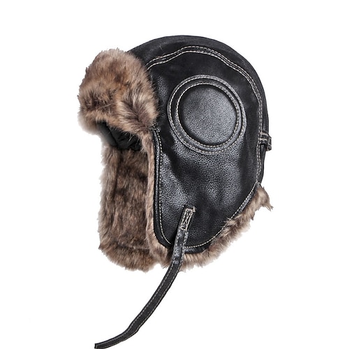 

Trend Winter Warm Hat Bomber Pilot's Hats Ear Protect Face Windproof Hat Thicken Winter Outdoor Women's Men's Ski Cap