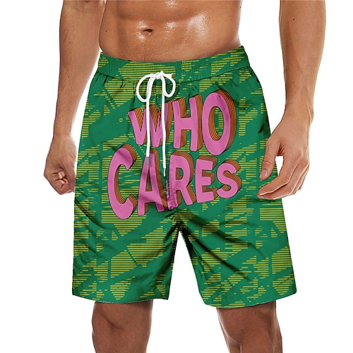 

Men's Swim Trunks Swim Shorts Quick Dry Board Shorts Bathing Suit with Pockets Drawstring Swimming Surfing Beach Water Sports Printed Spring Summer