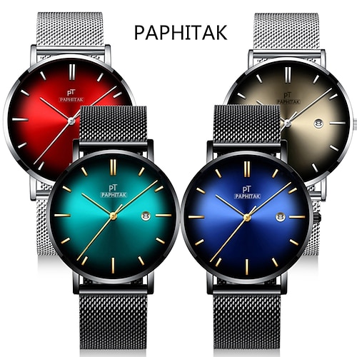 

Quartz Watch for Men Analog Quartz Basic Stylish Calendar Alloy Stainless Steel Friends / One Year