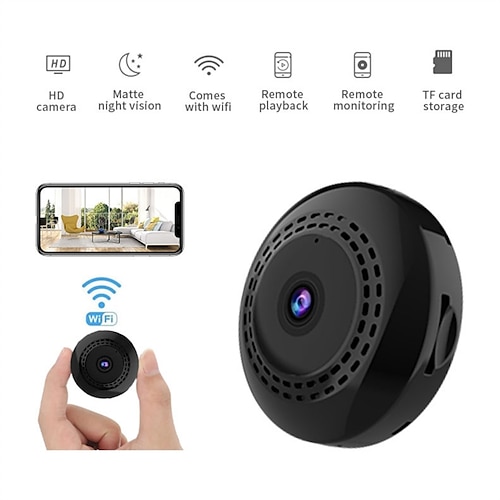 

Mini Spy Camera WiFi Wireless Hidden Cameras for Home Security Surveillance with Video 1080P Small Portable Nanny Cam with Phone App, Motion Detection, Night Vision for Indoor Outdoor Small Camera
