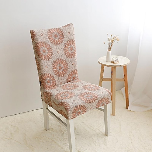 

Stretch Dinning Chair Cover Slipcover Floral Protector Cover for Dining Room Banquet Home Decor Machine Washable