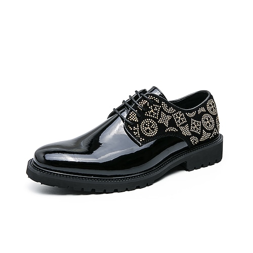 

Men's Oxfords Comfort Shoes Casual Office Career Walking Shoes PU Black Fall