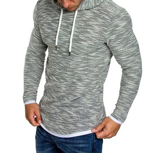 

Men's Hoodie Light Khaki. Light Grey Dark Gray Red Hooded Solid Color Going out Streetwear Streetwear Cool Casual Winter Fall & Winter Clothing Apparel Hoodies Sweatshirts Long Sleeve