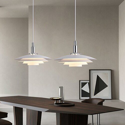 

38cm Single Design Island Design Pendant Light Metal Metal Electroplated Painted Finishes Modern Nordic Style 220-240V