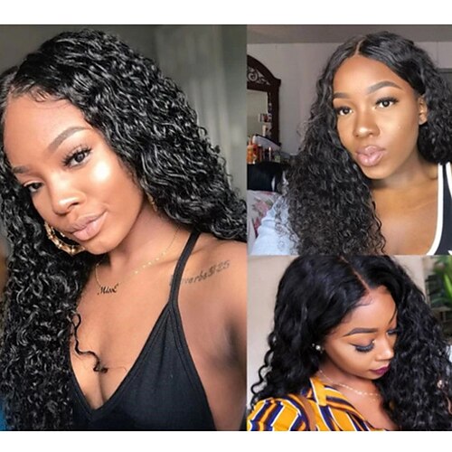 

Synthetic Wig Afro Curly Middle Part Machine Made Wig Long Black Synthetic Hair Women's Soft Party Easy to Carry Black / Daily Wear / Party / Evening / Daily