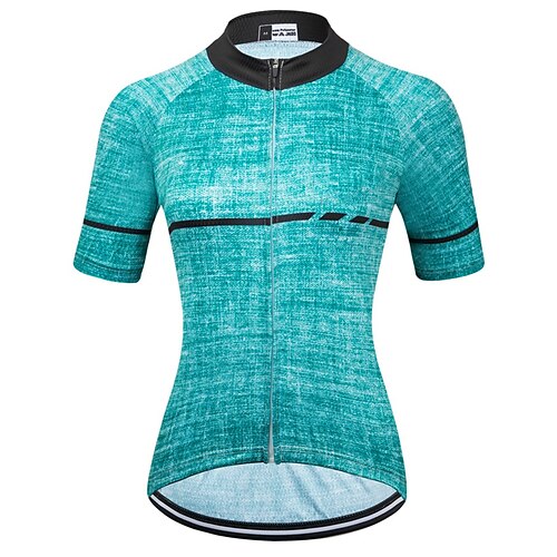 

21Grams Women's Cycling Jersey Short Sleeve Bike Top with 3 Rear Pockets Mountain Bike MTB Road Bike Cycling Breathable Quick Dry Moisture Wicking Green Graphic Patterned Spandex Polyester Sports
