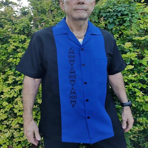 

Men's Shirt Patchwork Turndown Street Casual Patchwork Button-Down Short Sleeve Tops Fashion Breathable Comfortable Royal Blue / Summer / Spring / Summer