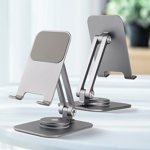 

Phone Stand Rotatable Lightweight Angle Height Adjustable Phone Holder for Desk Selfies / Vlogging / Live Streaming Compatible with All Mobile Phone Phone Accessory