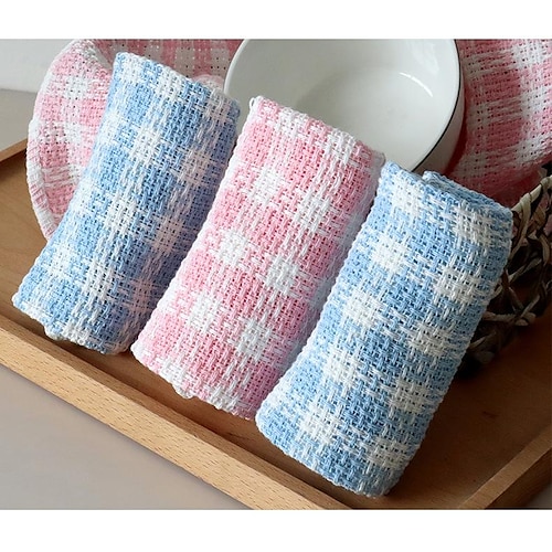 

Kitchen Dishcloths Washable Cleaning Cloth Absorbent Dish Towels for Washing Dishes Wipe Glass Home Kitchen Household Supplies