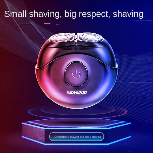 

USB Rechargeable Mini Electric Razor Compact Portable Men's Razor Small Flying Saucer Beard Knife