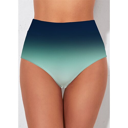 

Mujer Bañadores Tapadera Fondo de playa Normal Traje de baño Estampado Cintura alta Degradado de color Verde Trébol Trajes de baño Deportes Vacaciones Moda / Sensual / Moderno / nuevo