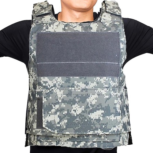 

Men's Military Tactical Vest Airsoft Vest Outdoor Adjustable Size Multi-Pockets Camo Vest / Gilet Hunting Military / Tactical Training Jungle camouflage Mud Color Jungle Python / Combat
