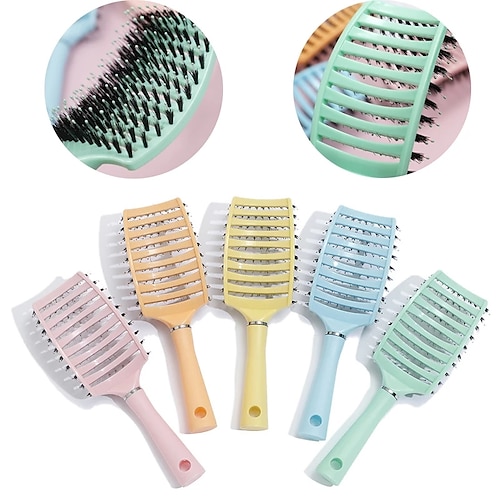 

Hair Brush Scalp Massage Comb Curling Comb Air Cushion Plastic Comb Bristles Air Bag Comb Household Massage Hairdressing Comb