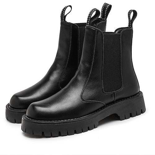 

Men's Boots Chelsea Boots Casual Classic Daily Office & Career PU Booties / Ankle Boots Black Fall Spring