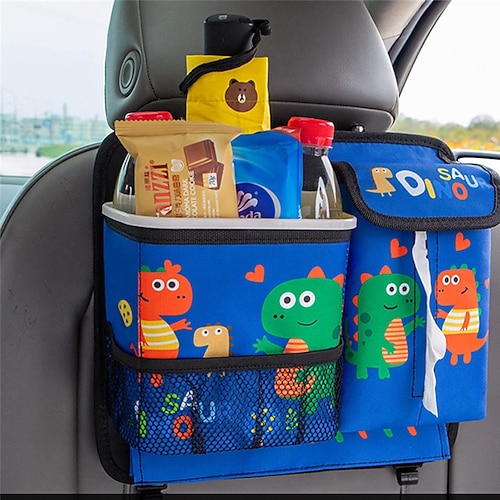 

Car Backseat Organizer with Multi Storage Pockets Foldable Large Capacity Oxford Cloth For SUV Truck Van