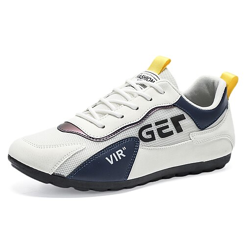 

Hombre Zapatillas de deporte Zapatos Confort Casual Deportivo Zapatos de Paseo PU Negro Gris Blanco Primavera