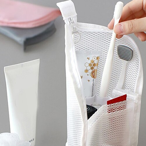 

1Pc Foldable Waterproof Storage Bag Portable Travel Wash Bag Outdoor Travel Makeup Bag Random Color