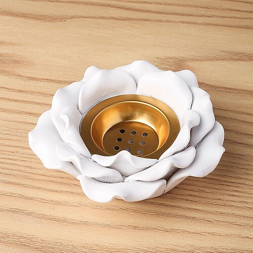 

White Rose Censer Home Fragrance Accessories Decoration Incense Art 1pc