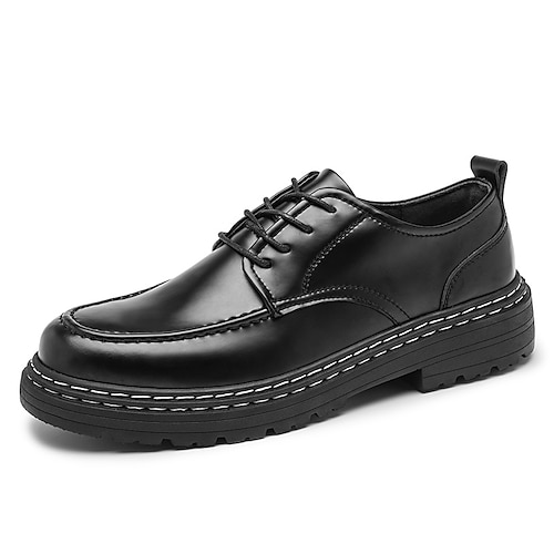 

Per uomo Oxford Scarpe scozzesi stile britannico Informale Formale Giornaliero Ufficio e carriera Di pelle Nero Autunno Primavera