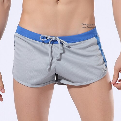 

Men's Running Shorts Athletic Shorts Drawstring Bottoms Athletic Breathable Quick Dry Moisture Wicking Fitness Running Active Training Sportswear Activewear Color Block Black Blue Coffee