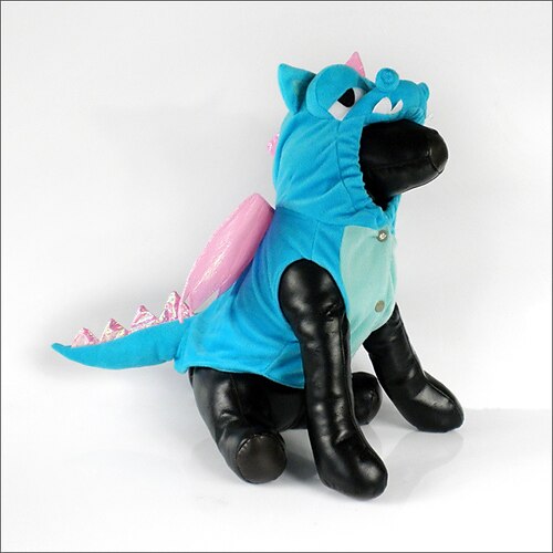 

Dog Cat Costume Dinosaur Cosplay Funny Party Halloween Dog Clothes Puppy Clothes Dog Outfits Breathable Blue Costume for Girl and Boy Dog Cotton S M L XL XXL