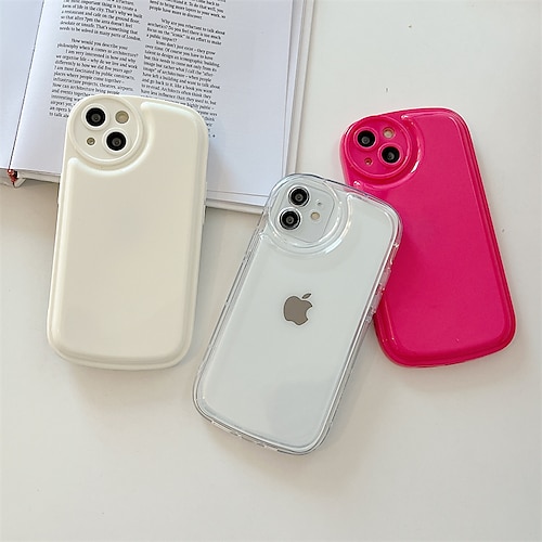 

Phone Case For Apple Back Cover iPhone 14 Pro Max 14 Plus 13 12 11 Pro Max Mini X XR XS Bumper Frame Soft Edges Non-Yellowing Solid Colored TPU