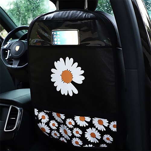 

Car Backseat Organizer Waterproof with Multi Storage Pockets with Kick Mat Leather For SUV Truck Van