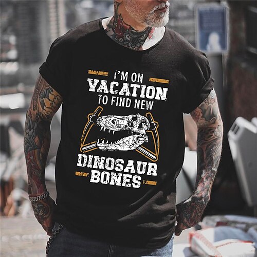 

Men's Unisex T shirt Tee Hot Stamping Graphic Prints Letter Animal Crew Neck Street Daily Print Short Sleeve Tops Designer Casual Big and Tall Sports Black / Summer