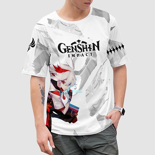 

Inspired by Genshin Impact Kaedehara Kazuha T-shirt Cartoon Manga Anime Harajuku Graphic Kawaii T-shirt For Men's Women's Unisex Adults' 3D Print 100% Polyester