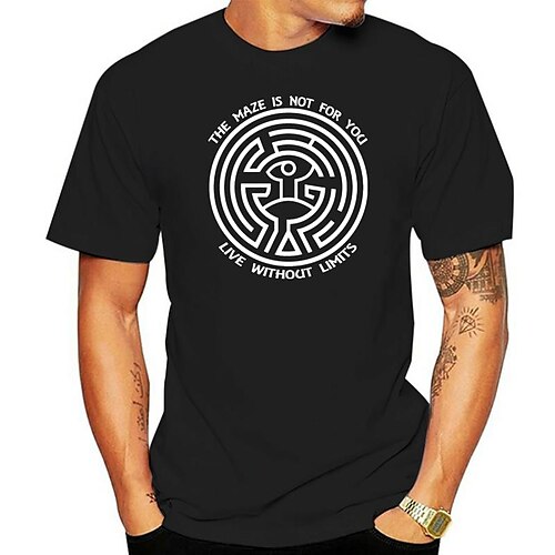 

Westworld Labyrint T-skjorte TV og film Tilbake til Skolen Animé Klassisk Gate stil T-Trøye Til Herre Dame Unisex Voksne Varmstempling 100% Polyester