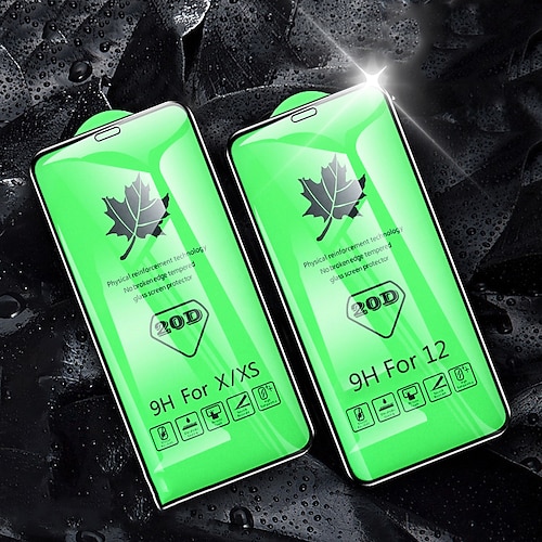 

[2 Pack] Full Cover 20D Tempered Glass For iPhone 11 12 13 mini Pro X XR XS Max 7 8 Plus SE Screen Protector Cover For iPhone 11 12 13