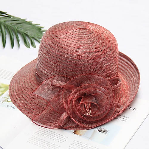 

Hats Fancy Plain Casual Holiday Elegant With Flower Headpiece Headwear