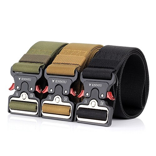 

Men's Military Tactical Belt Quick Release Heavy Duty with Metal Buckle for Work Hunting Military / Tactical Outdoor / Combat