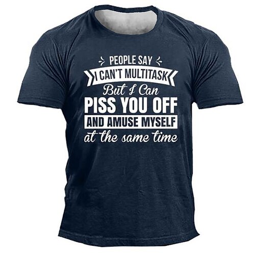 

Men's Unisex T shirt Tee 3D Print Graphic Patterned Letter Crew Neck Street Daily Print Short Sleeve Tops Designer Casual Vintage Big and Tall Black Army Green Navy Blue / Summer / Summer