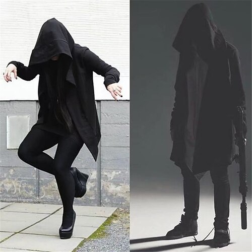 

Retro Vintage Punk & Gothic Hip Hop Street Style High Street Outerwear Men's Costume Vintage Cosplay Vacation Casual Daily Long Sleeve Coat Carnival