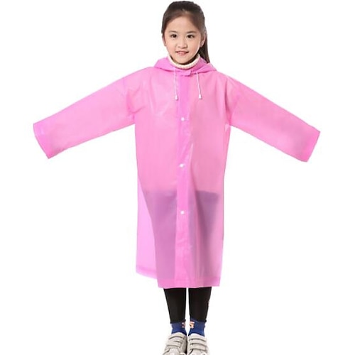 

Reusable EVA Children's One Piece Raincoat Children's Outdoor Travel Non-disposable Raincoat