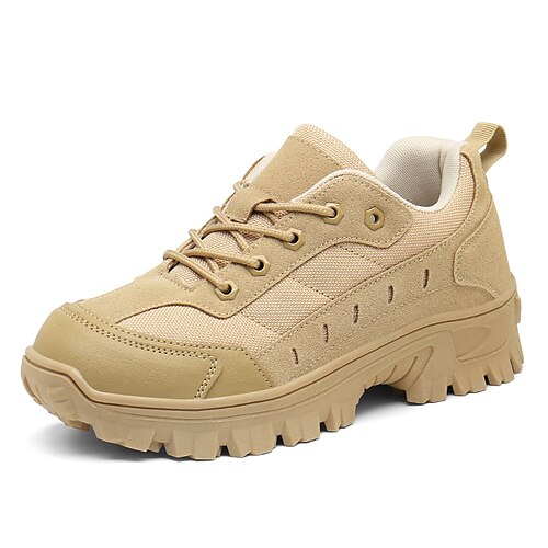 

Men's Sneakers Comfort Shoes Sporty Casual Daily Outdoor Hiking Shoes Suede Canvas Black Brown Fall Spring