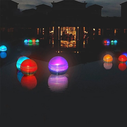 

2 pièces solaire flottant piscine lumière étanche coloré led extérieur eau flottant lumière solaire pelouse lampe jardin piscine décoration lumière