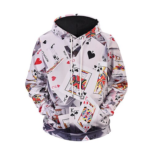 

Inspired by Heart of The Cards Playing Cards Poker Hoodie Cartoon Manga Anime Graphic Street Style Hoodie For Men's Women's Unisex Adults' 3D Print 100% Polyester