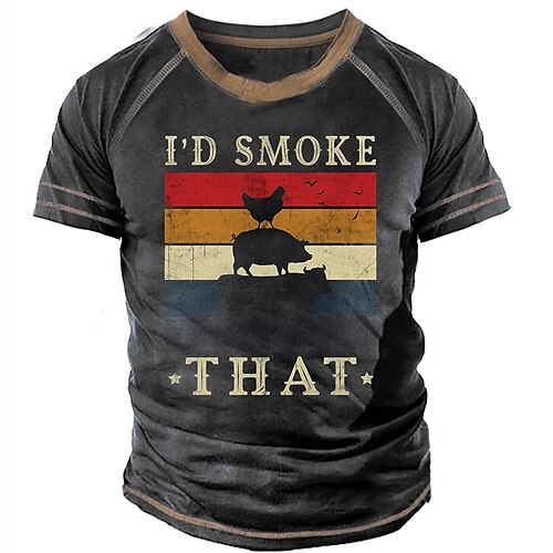 

Men's Unisex T shirt Tee 3D Print Graphic Prints Letter Crew Neck Street Daily Print Short Sleeve Tops Designer Casual Big and Tall Sports Black / Gray / Summer / Summer