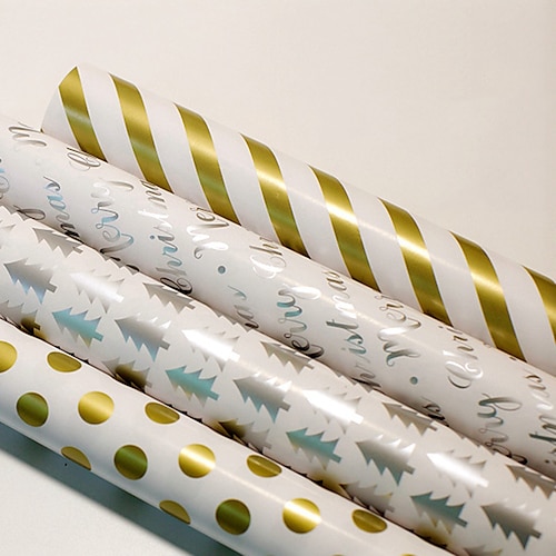

4pcs Christmas Tree Wrapping Paper for Gift Decoration Party 2028 inch Art paper