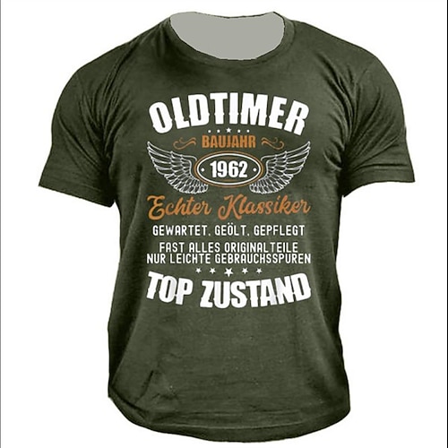 

Men's Unisex T shirt Tee Letter Graphic Prints Crew Neck Green Blue Black 3D Print Outdoor Street Short Sleeve Print Clothing Apparel Vintage Sports Designer Casual / Summer / Summer