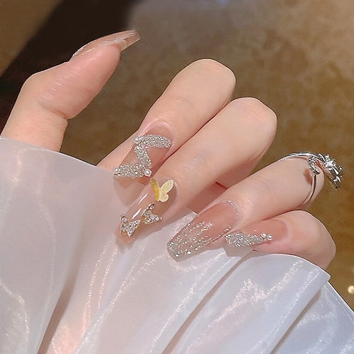 

Ballet Nail Detachable Nail Nail Piece Pearl Wear Nail Finished Flying Kingdee Ultra-thin Fake Nail Patch