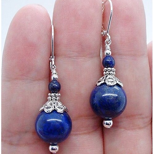 

Women's Drop Earrings Vintage Style Skeleton Folk Style Boho Earrings Jewelry Royal Blue For Daily Holiday 1 Pair