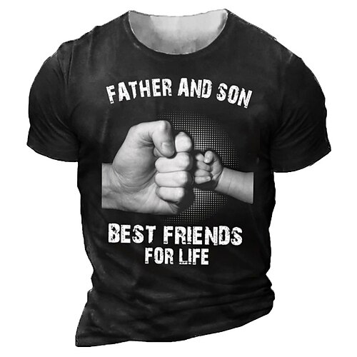 

Men's Unisex T shirt Tee 3D Print Graphic Patterned Hand Letter Crew Neck Street Daily Print Short Sleeve Tops Designer Casual Vintage Big and Tall Black / Summer