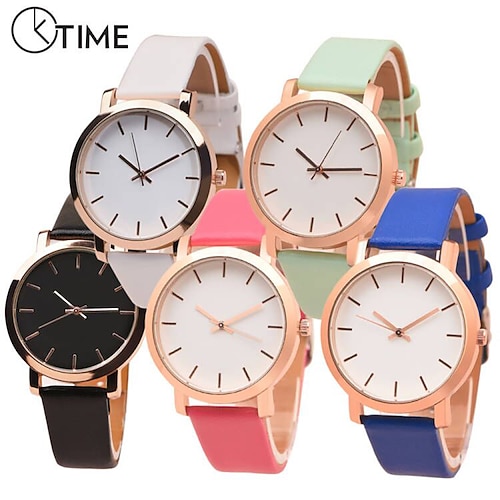 

Fashion Oktime Women Quartz Watch Ladies Analog Casual Classic Waterproof PU Leather Wristwatches