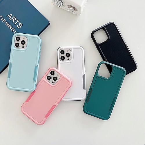 

Phone Case For Apple Wallet Card iPhone 13 Pro Max 12 11 SE 2022 X XR XS Max 8 7 Card Holder Shockproof Flip Solid Colored TPU PC