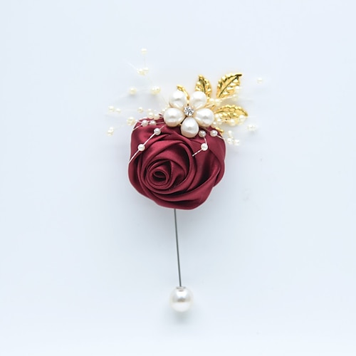 

Women's Brooches Flower Shape Stylish Brooch Jewelry Pink and Orange Dark Red Cream For Wedding