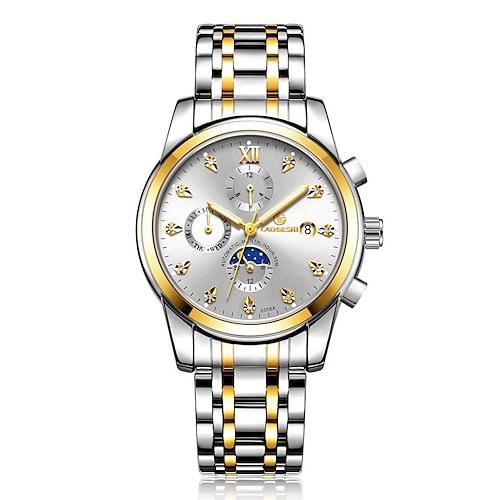 

Laogeshi Diamond-Encrusted Business 243 Men'S Watch Luminous Week Display Month Display Calendar Multi-Function Automatic Mechanical Watch